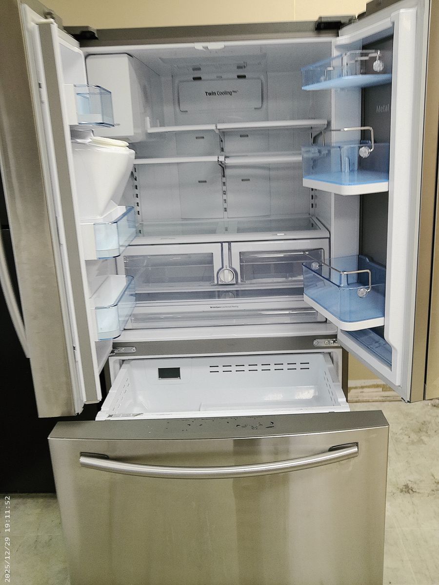 Stainless Steel French Door~Works Great~No Water, No Ice