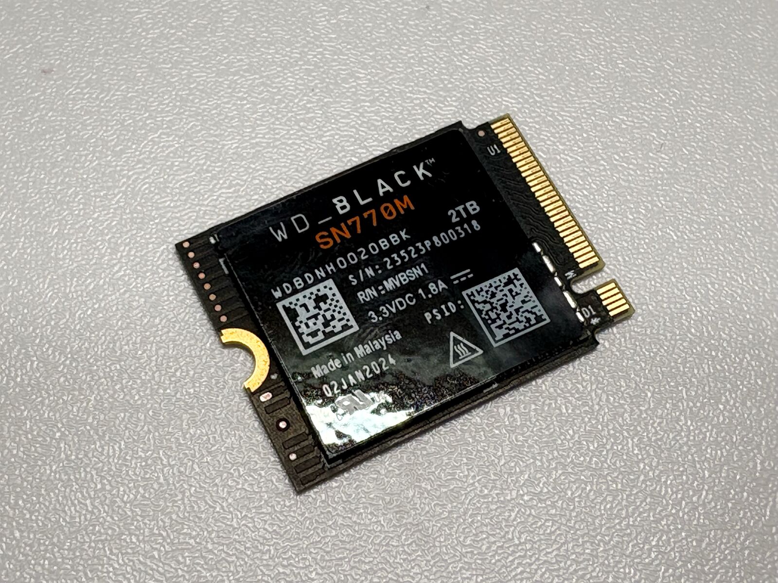 WD - BLACK SN770M 2TB Internal SSD PCIe Gen 4 x4 M.2 2230