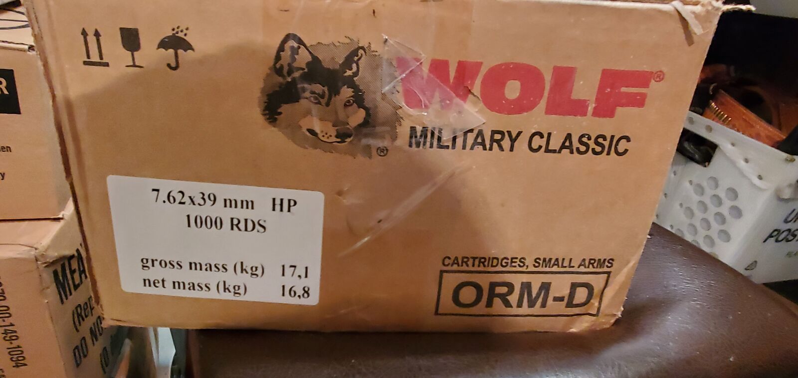 1000 Round Case of Wolf Military Classic 7.62x39