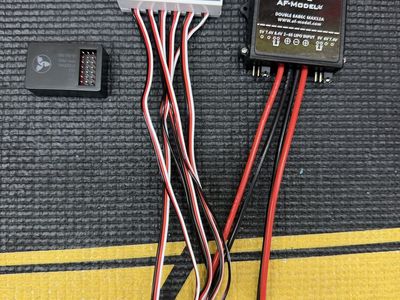 AF Model Double SABEC MAX12A BEC & AIL ELE FLAP GEAR RUD THR RC Servo Controller free ring, Gyro