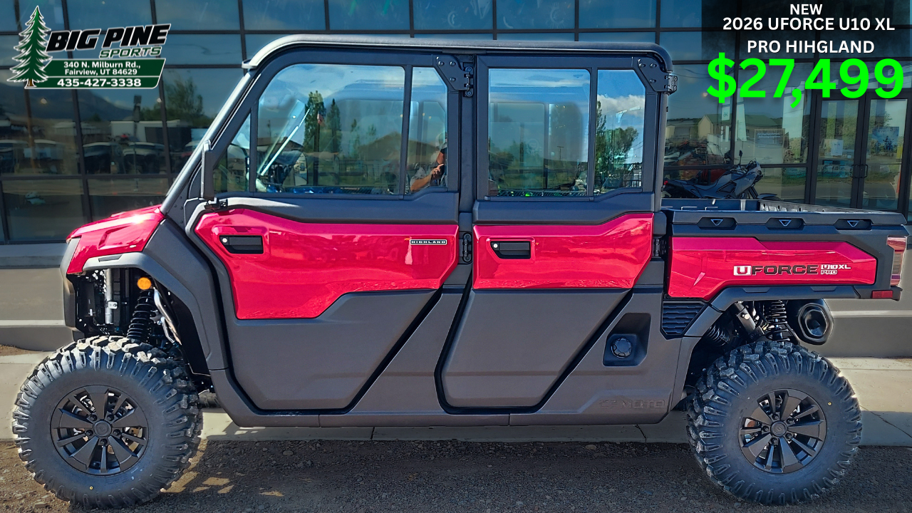 2026 CFMOTO UFORCE U10 XL Pro Highland | HVAC Cab | 6-Passenger | Hunting & Ranch Ready