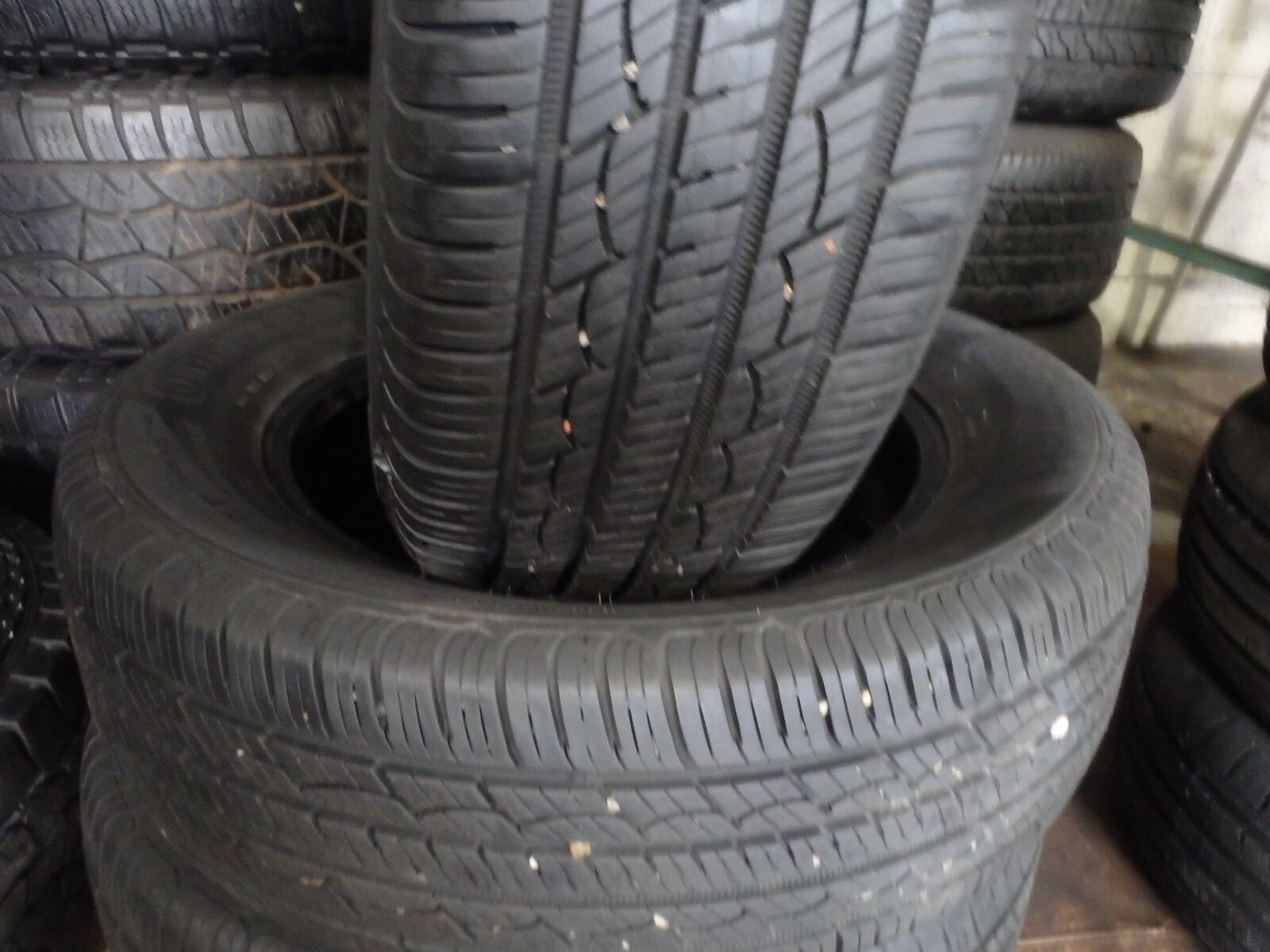 225/65R17 CONTIENTAL CONTROL CONTACT PAIR OF TWO USED TIRES