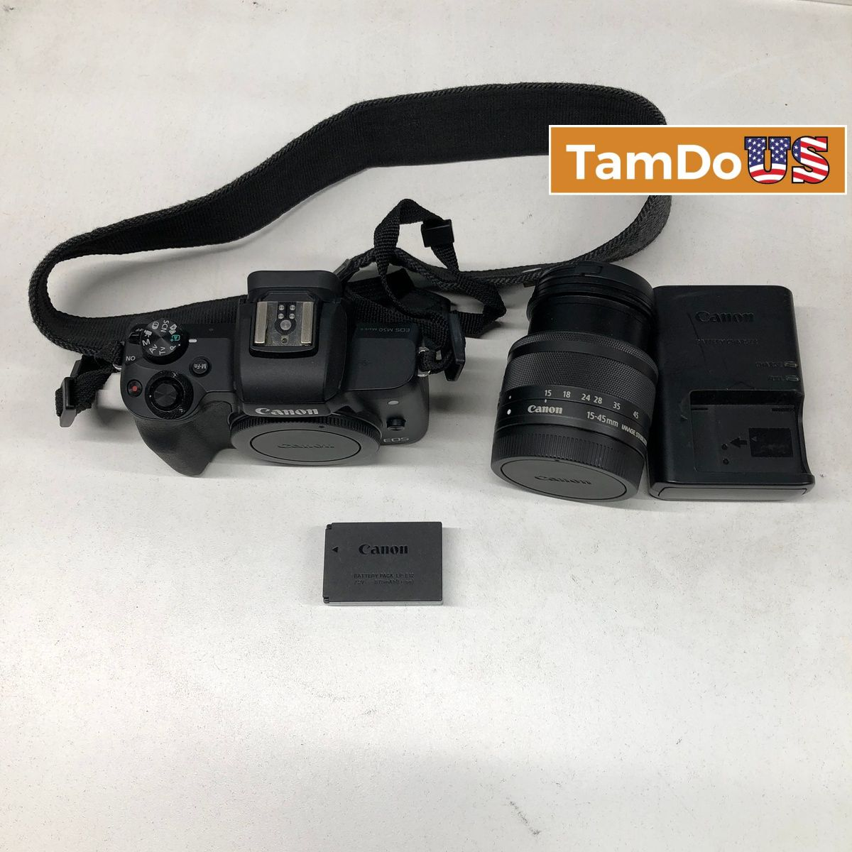 Canon EOS M50 Mark II Mirrorless Camera Kit with EF-M 15-45mm IS STM Lens