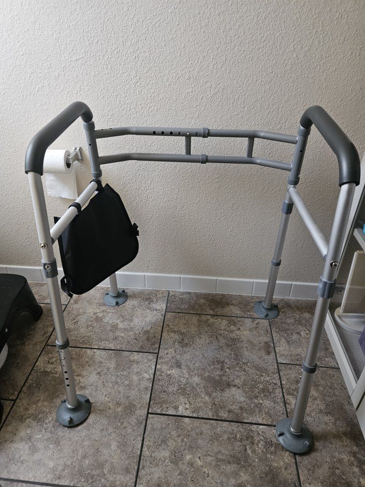 TABEKE Toilet Safety Rails with Storage Bag