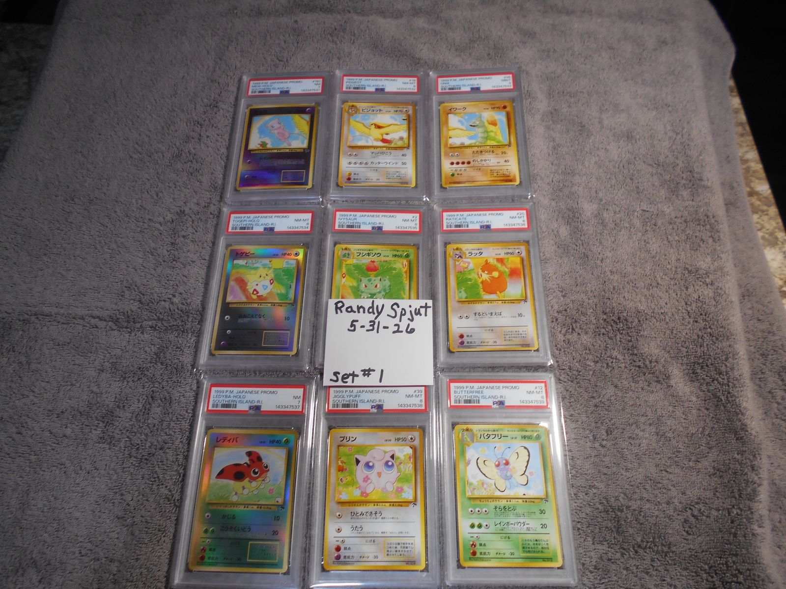 1999 Japanese Southern Islands Pokémon PSA Graded Complete Set