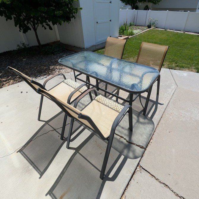 Patio dining set from Pier 1 Imports