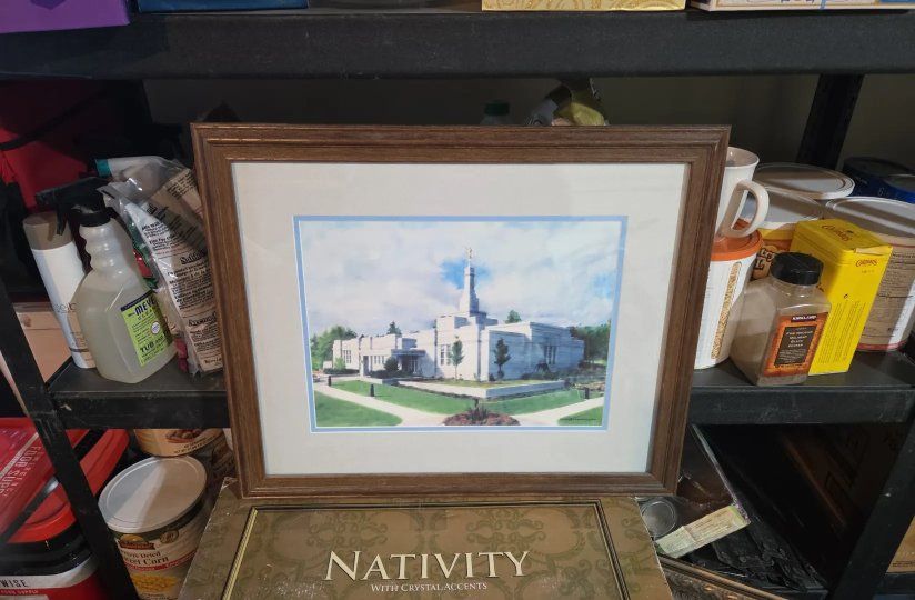 Framed Art Print - Religious Building/Temple Landscape - Wall Decor-Medford Oregon Temple
