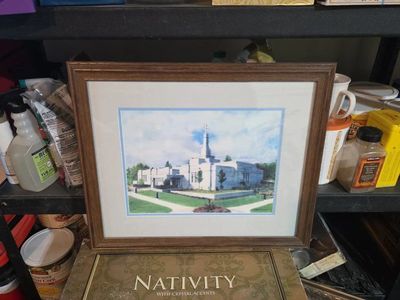 Framed Art Print - Religious Building/Temple Landscape - Wall Decor-Medford Oregon Temple