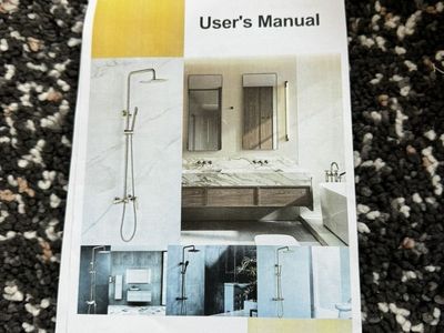 Rbrohant Brushed Gold Exposed Rain Shower System