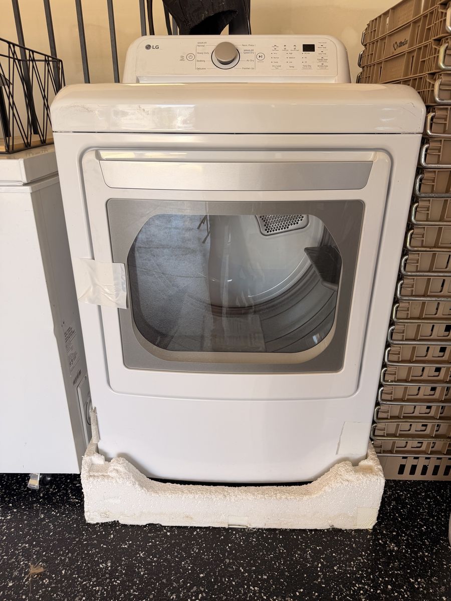 LG White Front Load Electric Dryer - Brand New