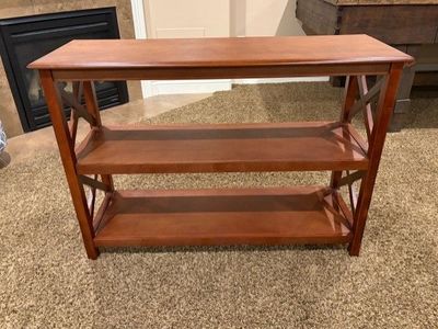 Bookshelf Console Table Couch Table Wood Excellent