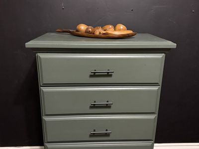 Dark Green Tall Chest
