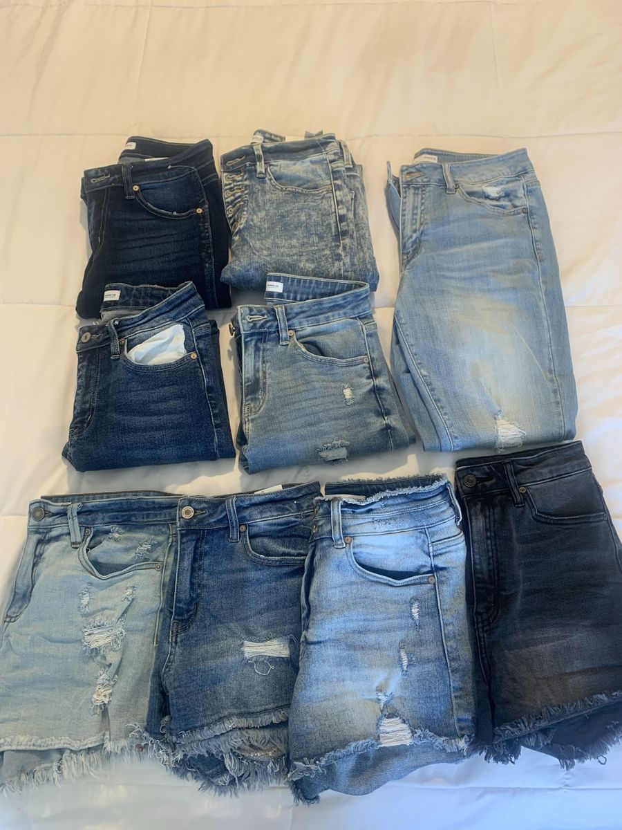 Size 27/28 women’s kancan jeans and shorts 