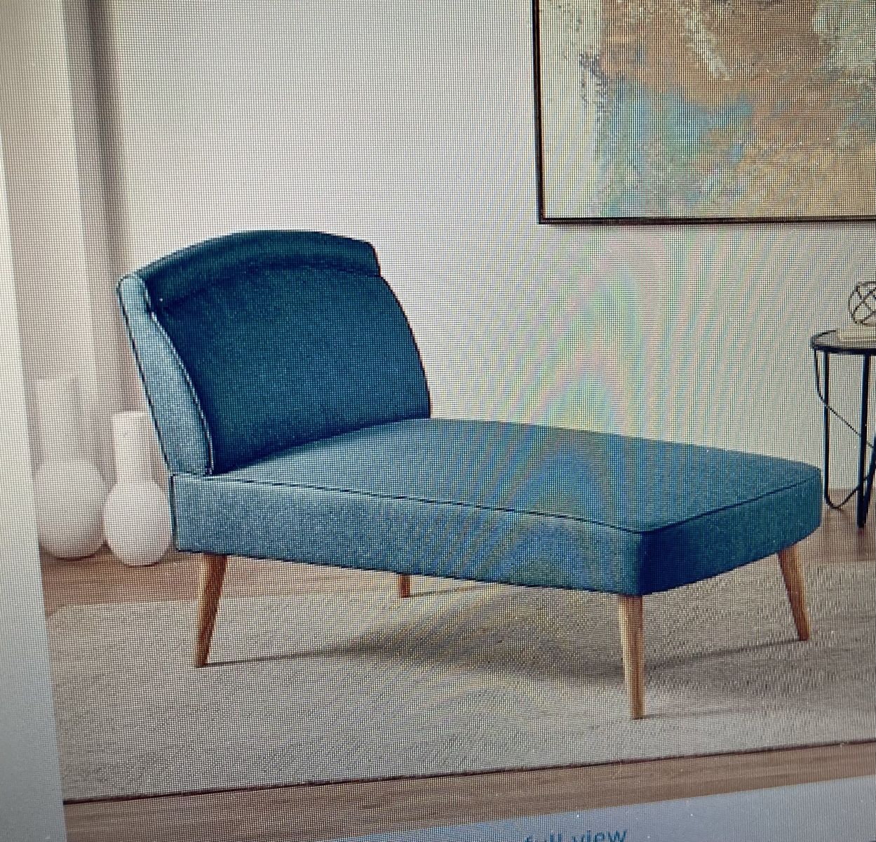 Dark Blue Lounge Chair