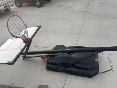 Broken Lifetime Shatter Proof Basketball Backboard and Rim