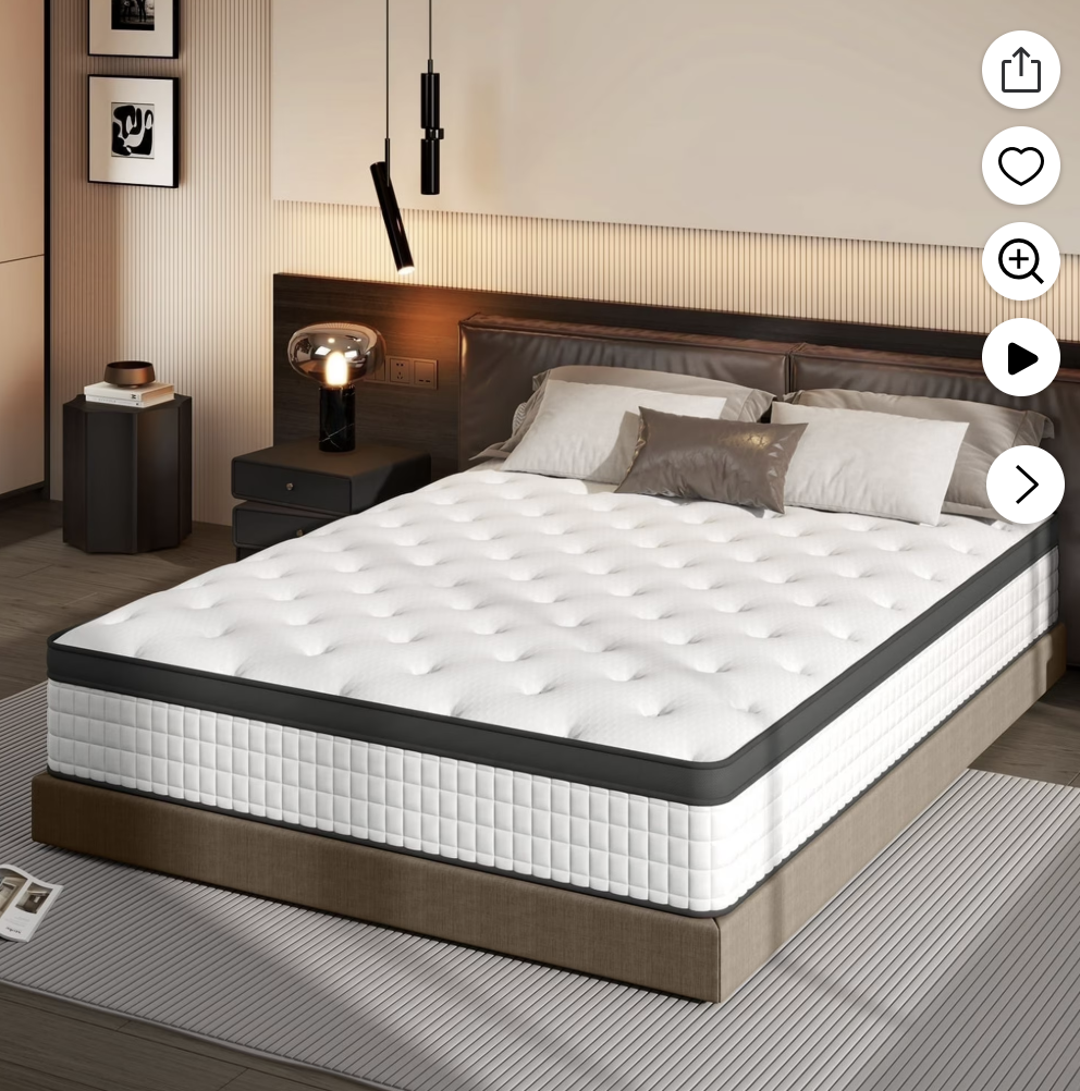New - King Hybrid Mattress - 12"