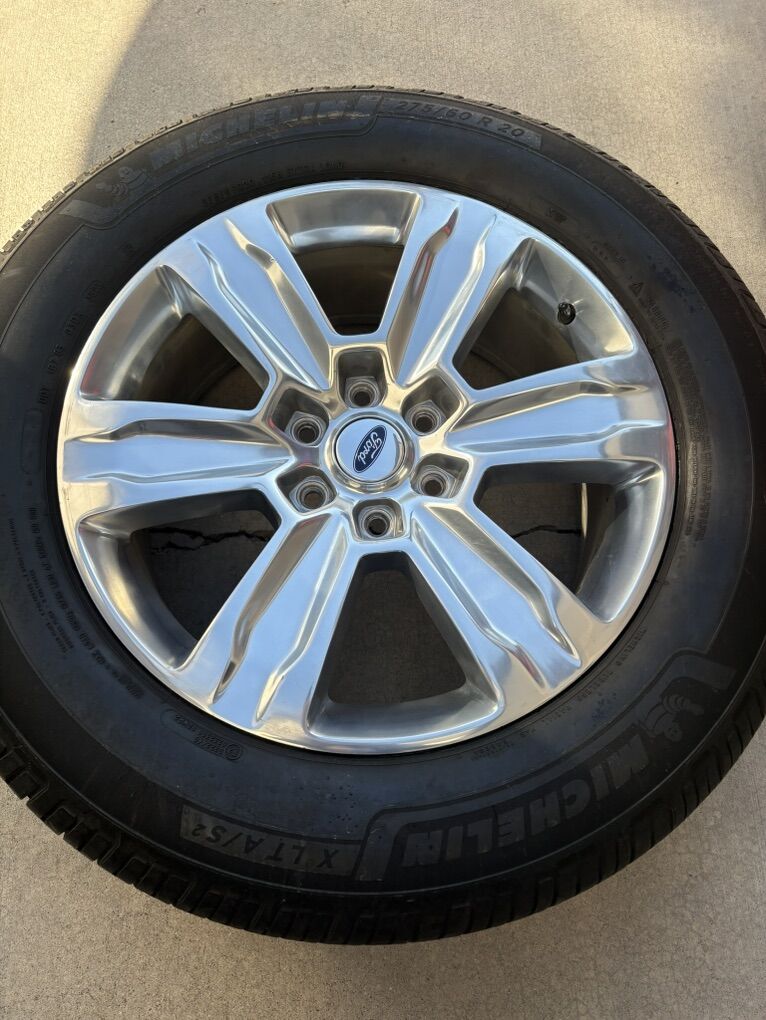 Set of F150 Wheels And Michelin Tires - 275/60R20