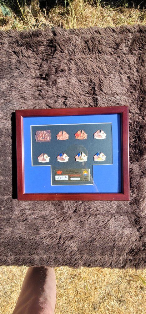 Limited Edition Salt Lake 2002 Winter Olympics Collector Pin Set - President's Production Proof Set #032/100