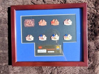 Limited Edition Salt Lake 2002 Winter Olympics Collector Pin Set - President's Production Proof Set #032/100