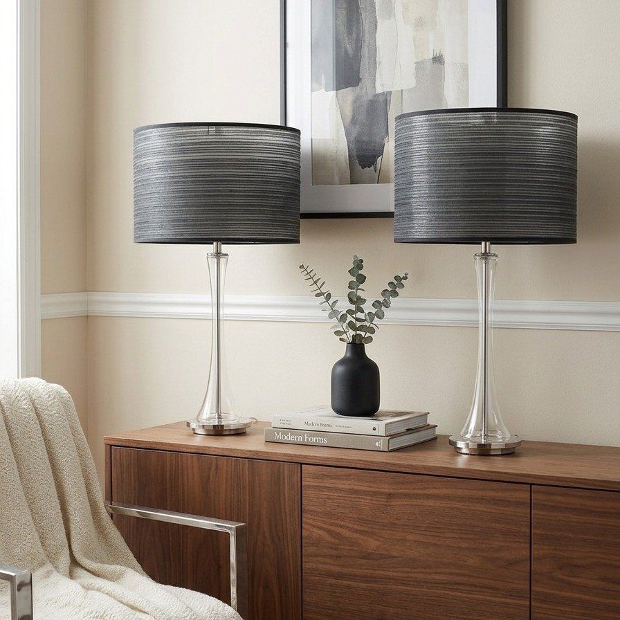 Pair of Robert Abbey Contemporary Lamps