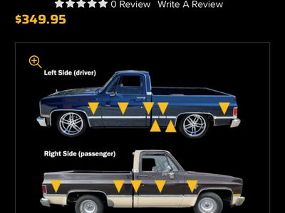 1981-87 Chevy & GMC Square Body Precut Body Side Molding Set