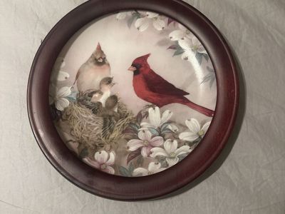1989 W.S. George Morning Serenade Collector Plate by Lena Liu framed