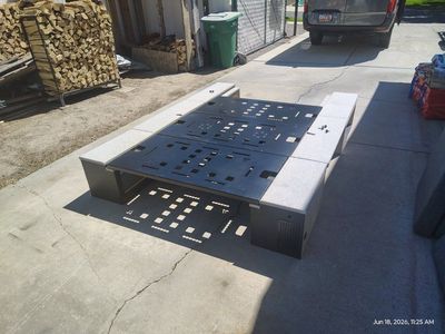 Sprinter bed system, wheel well boxes