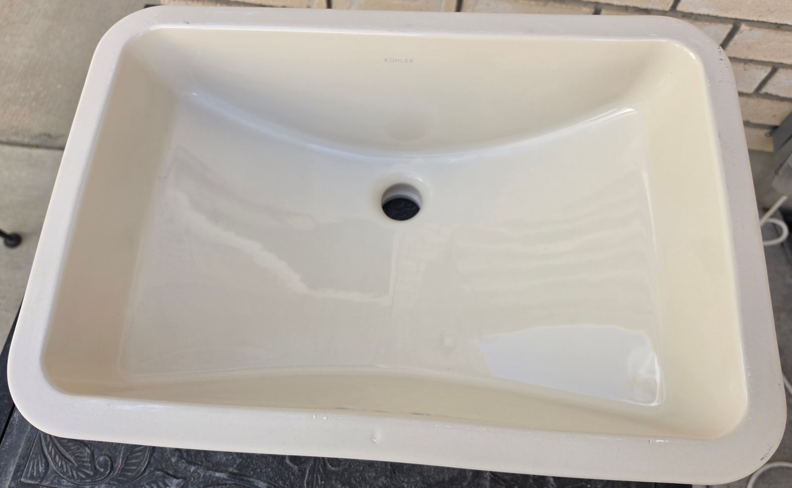 Kohler Ladena 20.9" x 14.38" Undermount Bathroom Sink with Overflow - Almond (K-2214-47)