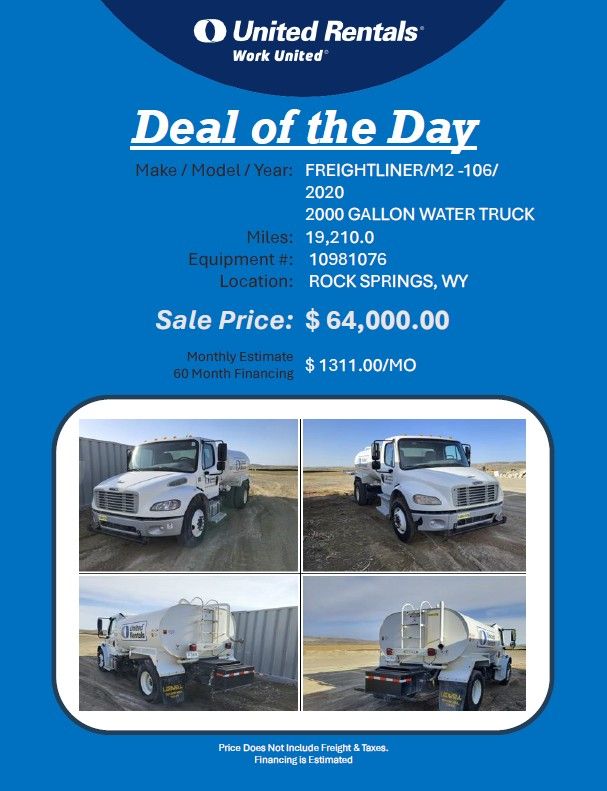 Water truck 2000 gallon , 2020 nice truck low miles