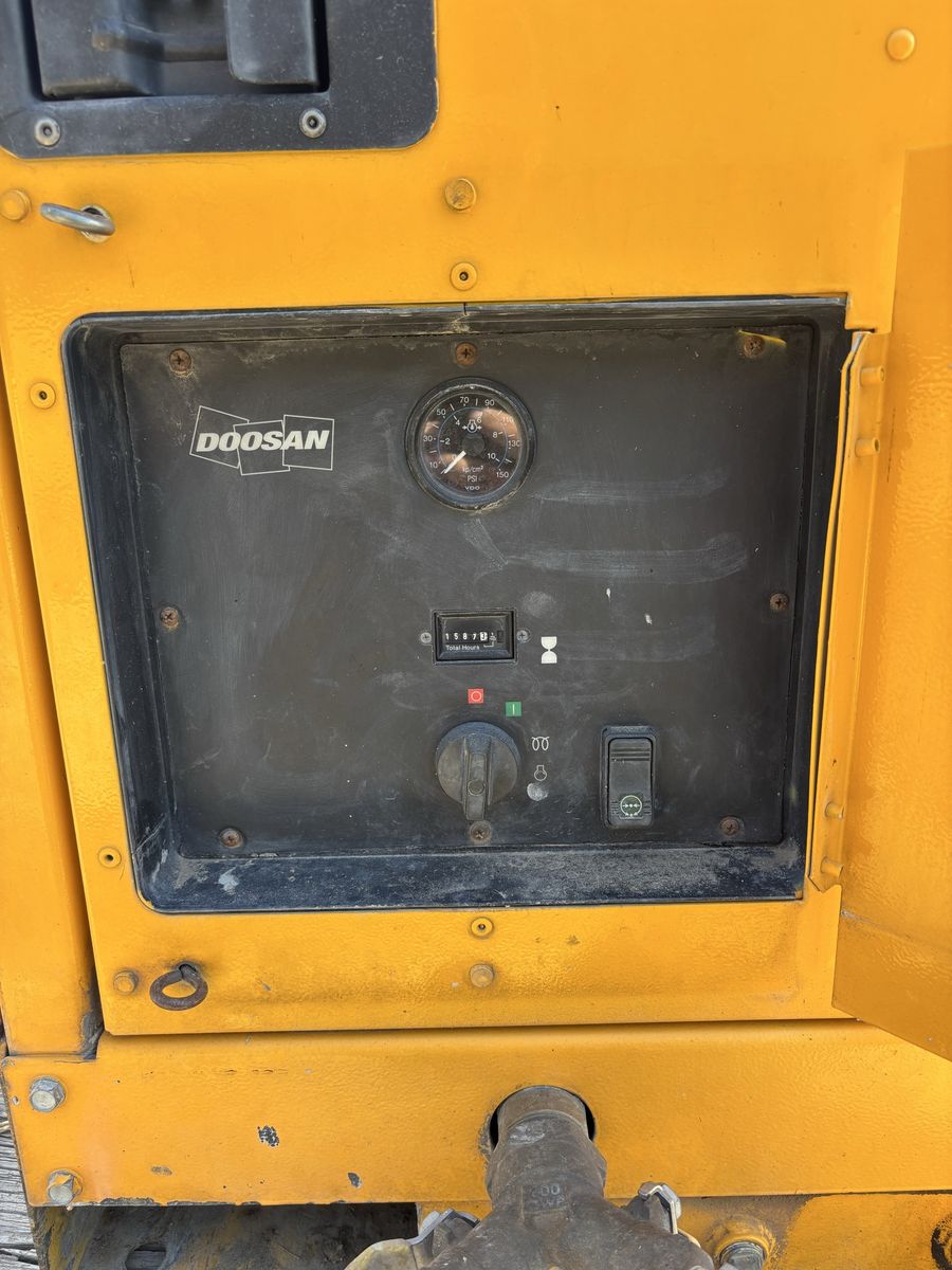 Doosan Generator - Industrial Power Equipment, Portable, Yellow