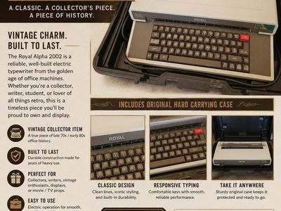 Vintage Royal Alpha 2002 Electric Typewriter