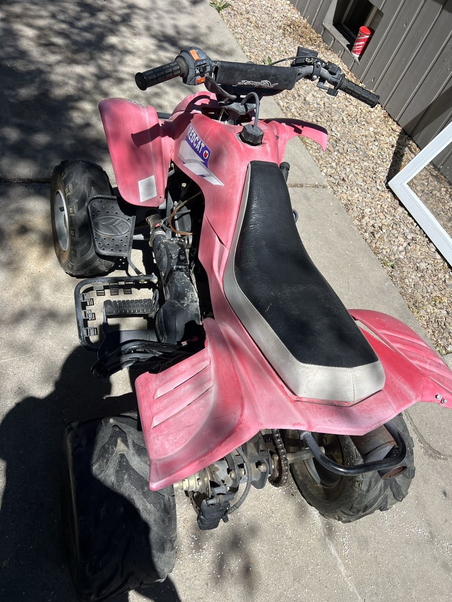 Red cat  kids  4 wheeler
