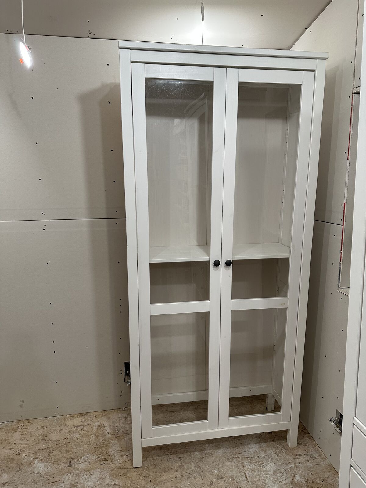 Ikea Hemnes Book Shelves with Glass Doors 1