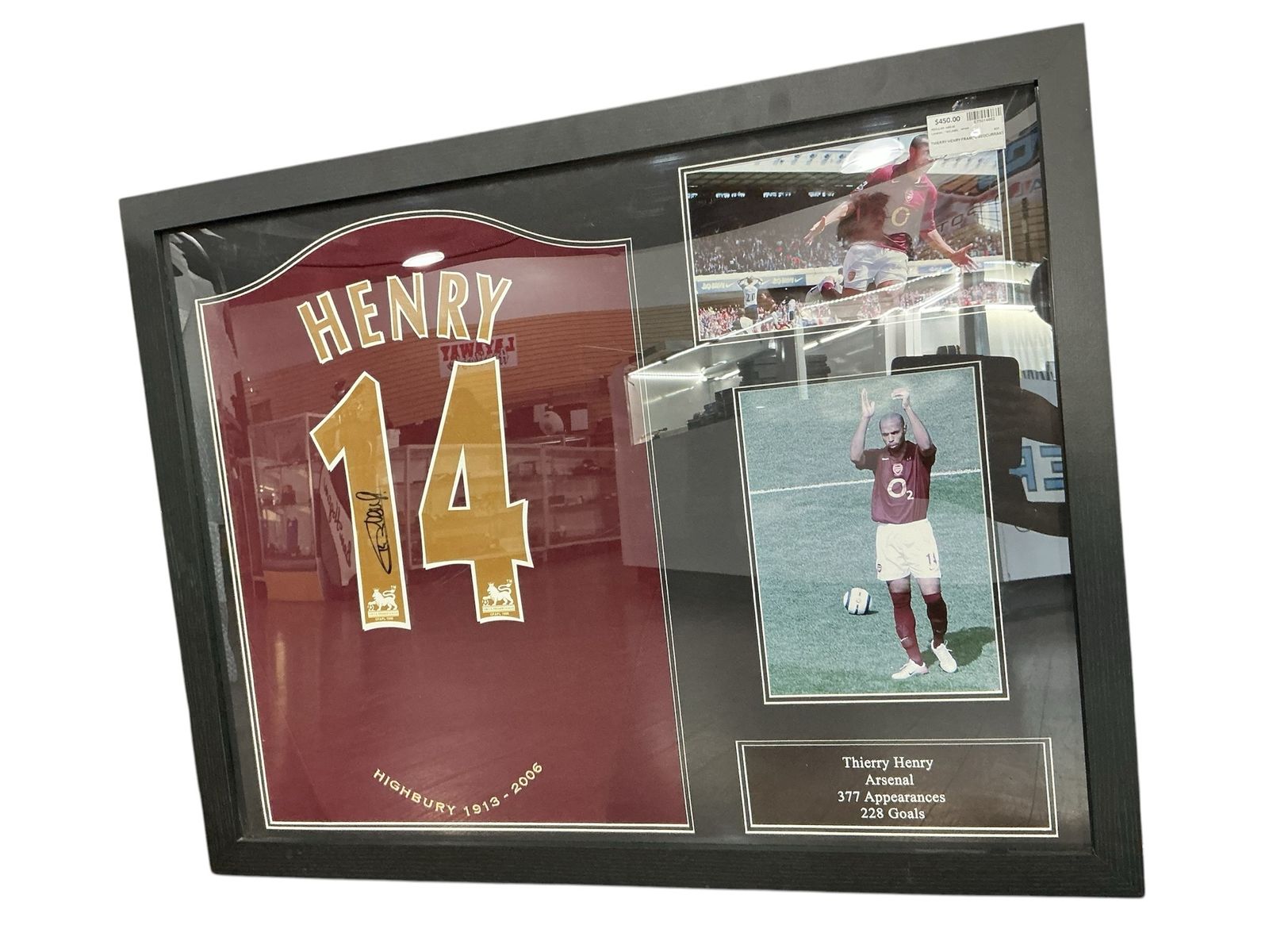 Signed Thierry Henry Jersey and Photo Redcurrent E750114662