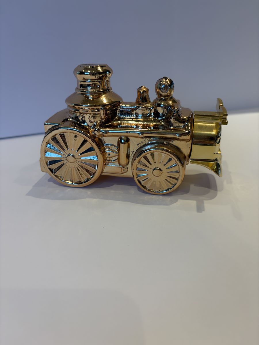 Vintage Avon 1970's Cologne Gold Train "First Volunteer Fire" Decanter  Collectible - Empty
