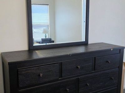 Dresser with mirror