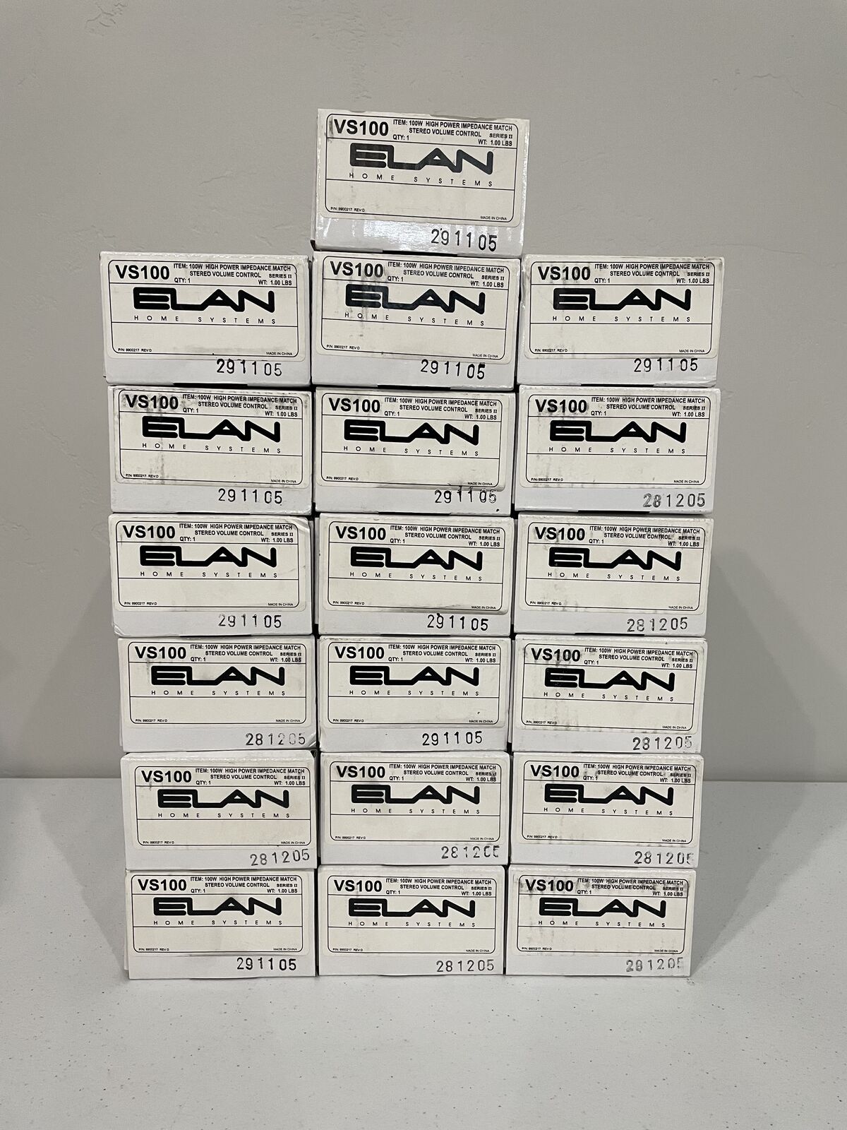 Elan 100 watt volume controls