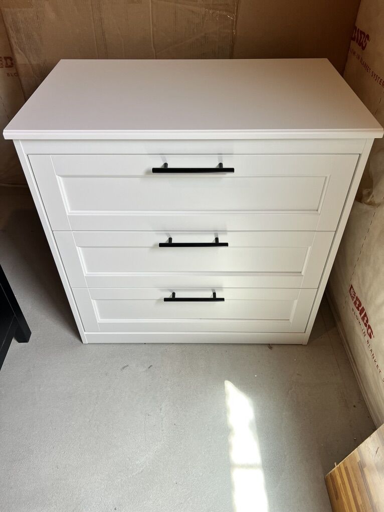 Large White Nightstand