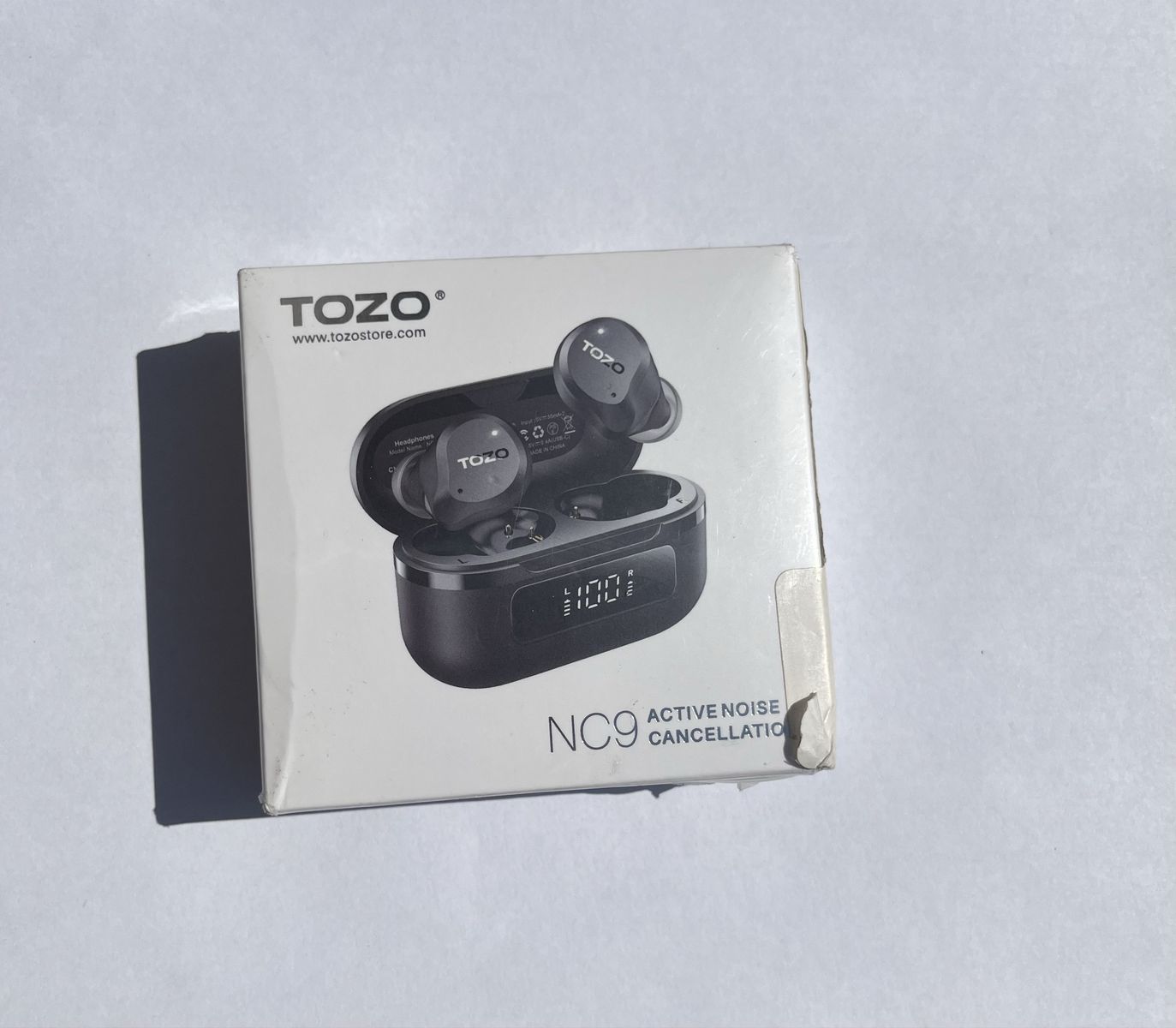 TOZO NC9 Active Noise Cancelling Wireless Earbuds with Charging Case