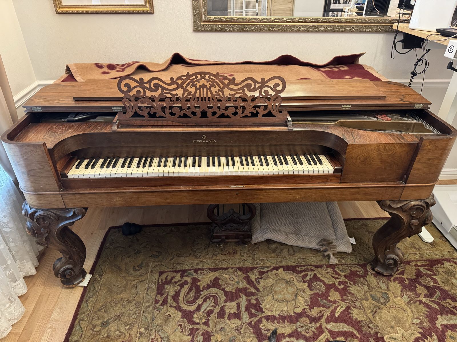 Steinway Square Grand Piano 1882