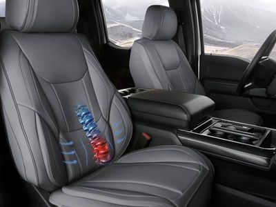 New 14-21 Toyota Tundra front seat covers drk grey