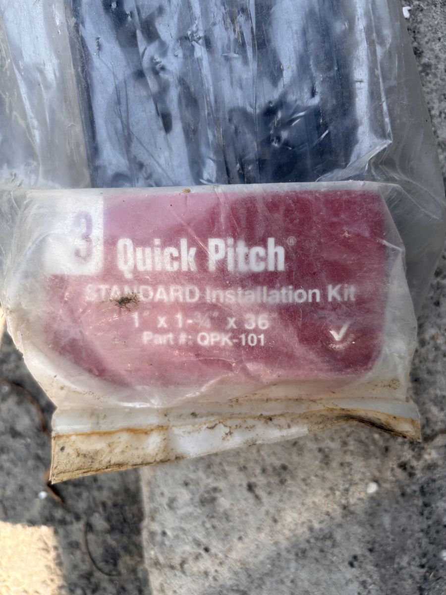 Quick Pitch Goof Proof Shower Installation Kit System Kit #QPK-101 New