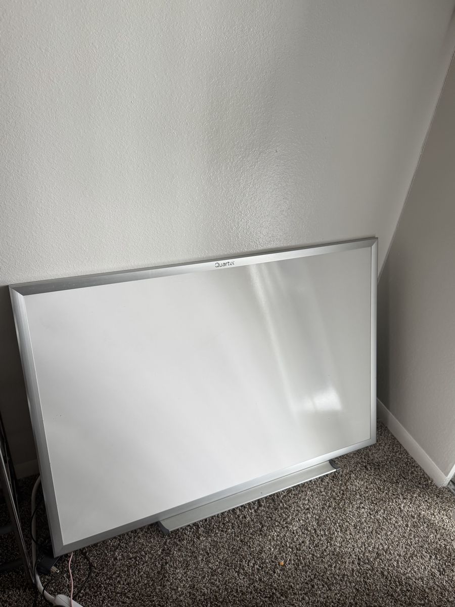 Quartet Magnetic Dry Erase Whiteboard - Aluminum Frame, 4' x 3' Wall Mount