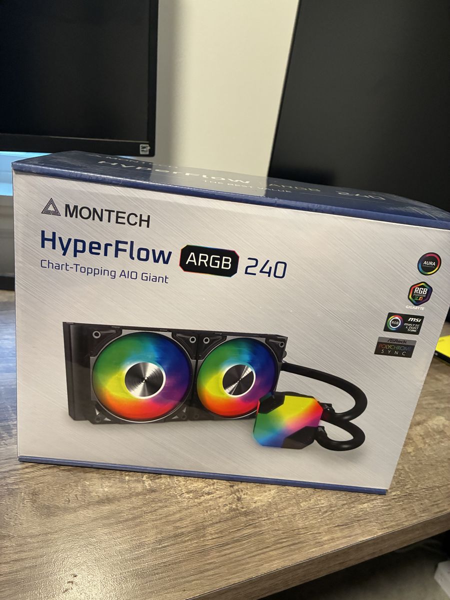 Montech HyperFlow ARGB 240mm AIO Liquid CPU Cooler