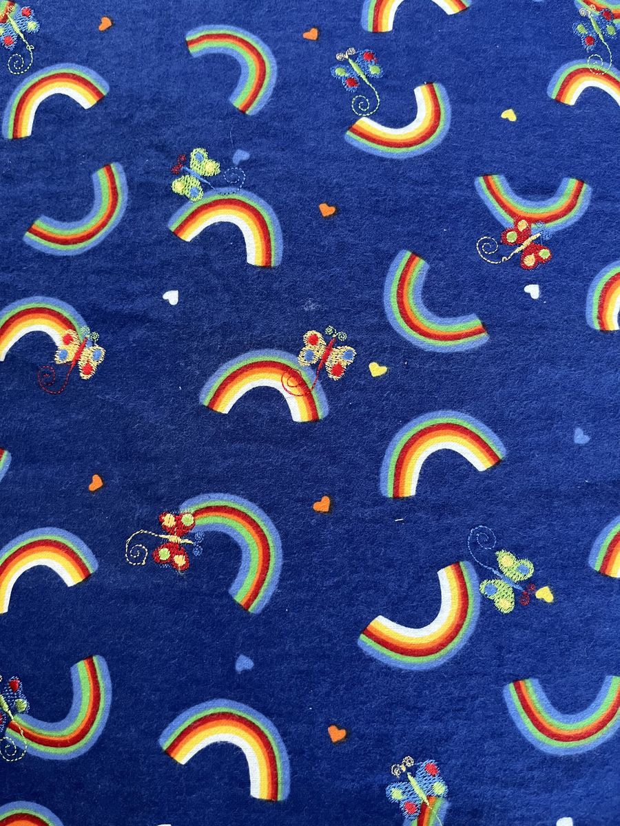 5 1/3 yards of 45 inch flannel fabricC