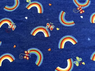 5 1/3 yards of 45 inch flannel fabricC