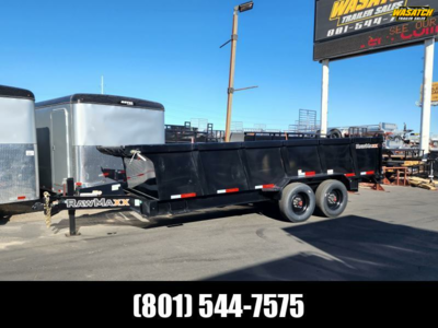 2026 RawMaxx 7X18 LTX 20K 36" Side with Hydraulic Jacks Dump Trailer