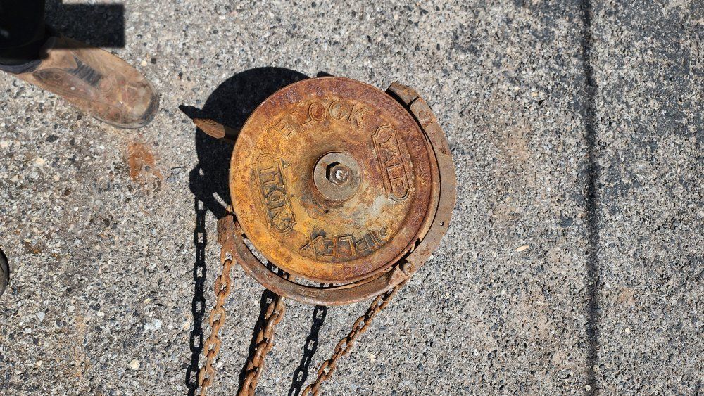 Vintage Yale Triple K Block & Tackle Hoist - Model 33 - 1 Ton Capacity