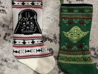 Star Wars Darth Vader and Yoda Knit Holiday Stockings Set