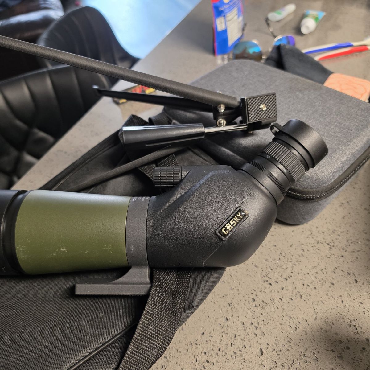 NEW Goshky 20-60x60mm Angled Spotting Scope with Tripod & Carrying Case